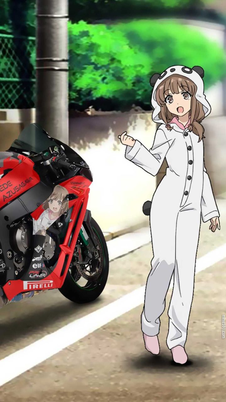 青春猪头少年系列妹妹梓川枫可爱手机壁纸图片集（4）