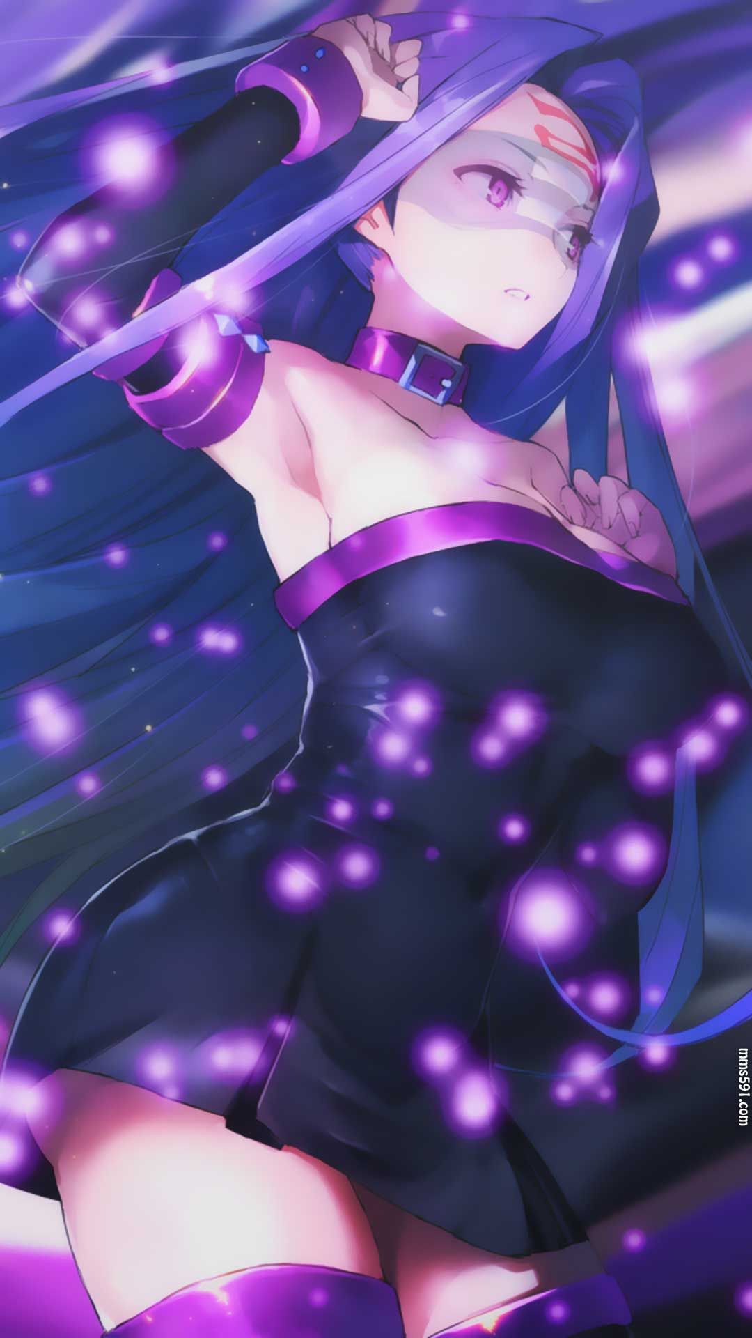 Fate/stay night鲜血之骑兵Rider美杜莎大胸性感手机壁纸图片（5）