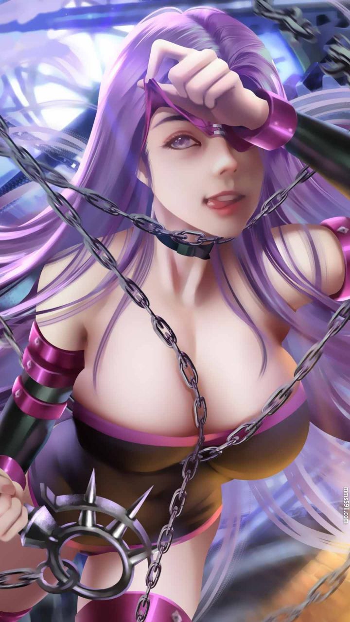 Fate/stay night鲜血之骑兵Rider美杜莎大胸性感手机壁纸图片（9）