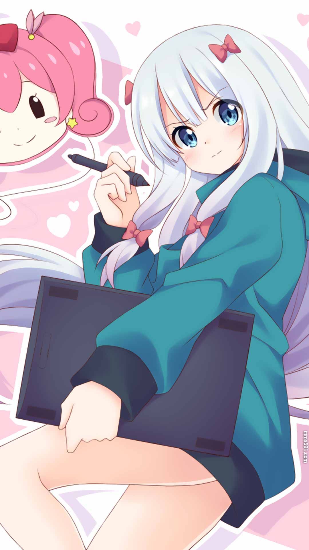 埃罗芒阿老师中的漫画老师和泉纱雾妹妹手机壁纸图片（5）