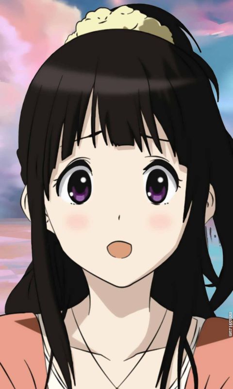 动漫冰菓我很好奇女主角黑长直千反田爱瑠手机壁纸图片集（8）