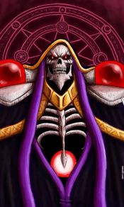 Overlord男主角骷髅魔法师飞鼠安兹·乌尔·恭手机壁纸图片（2）