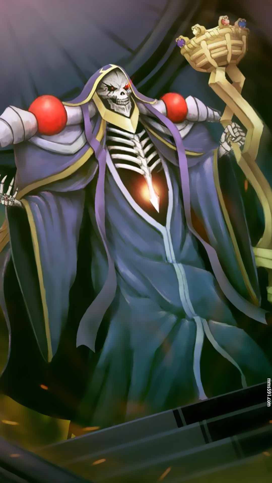 Overlord男主角骷髅魔法师飞鼠安兹·乌尔·恭手机壁纸图片