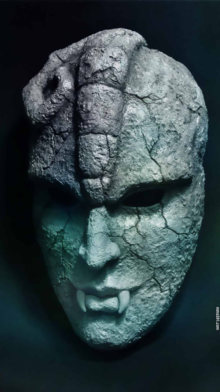 JOJO的奇妙冒险恐怖石鬼面具高清手机壁纸图片1080p