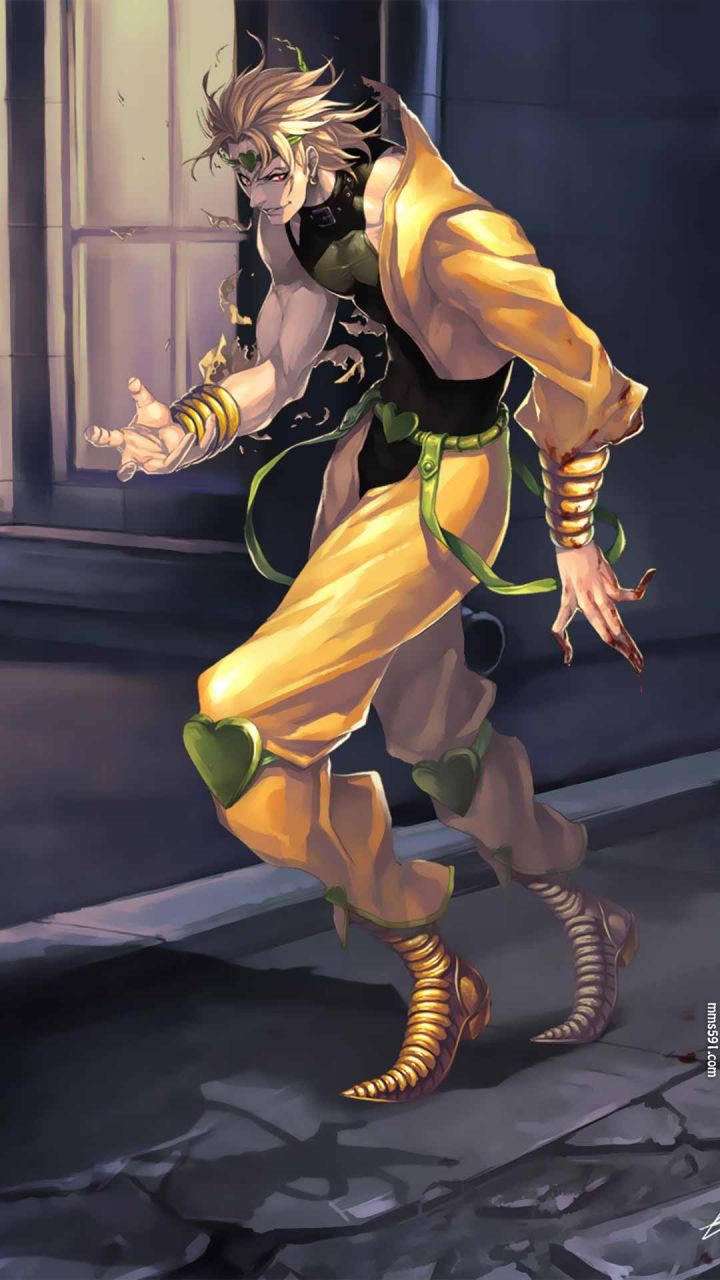 第一部JOJO的奇妙冒险大反派迪奥·布兰度DIO手机壁纸图片（2）