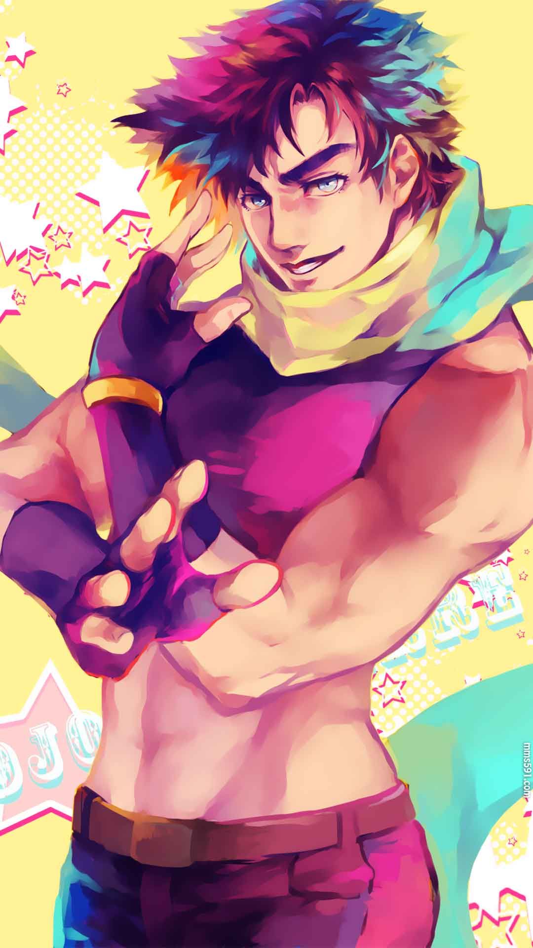 第二代JOJO的奇妙冒险男主角乔瑟夫·乔斯达手机壁纸图片（3）