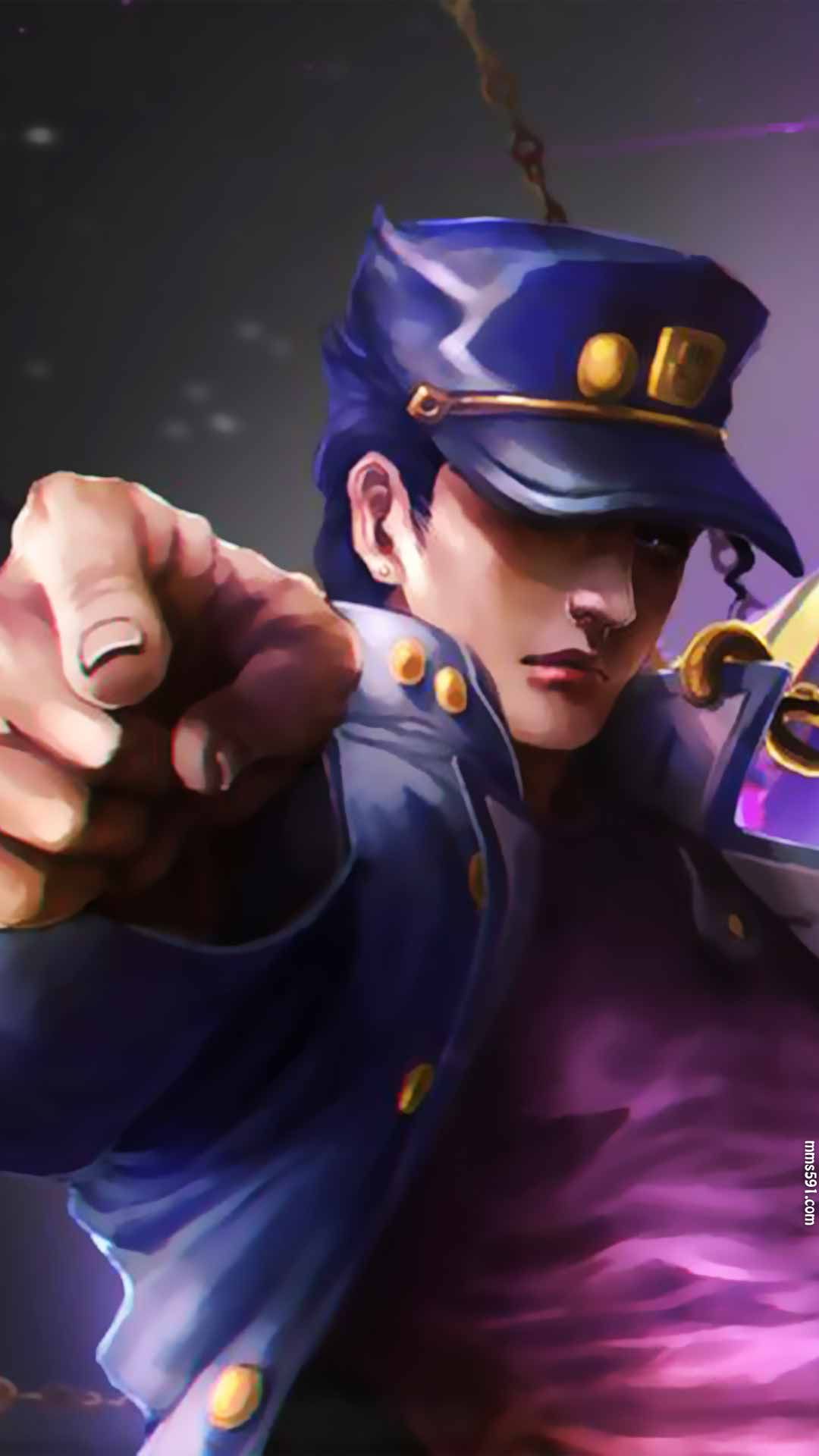 第三部JOJO的奇妙冒险星尘斗士男主角空条承太郎手机壁纸图片（5）
