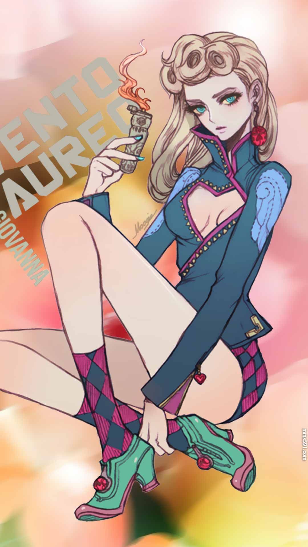 JOJO的奇妙冒险黄金之风中男主角乔鲁诺·乔巴纳手机壁纸图片（9）