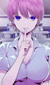 五等分的新娘粉色短发大姐中野一花手机壁纸图片集（2）