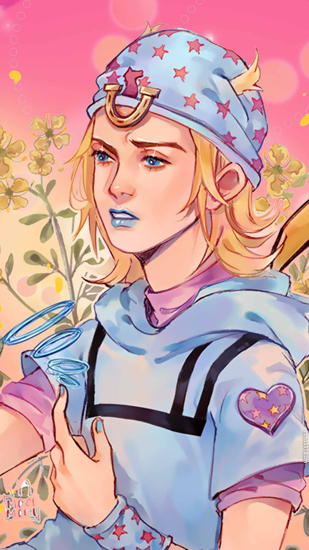 第七部JOJO的奇妙冒险飙马野郎男主角乔尼·乔斯达手机壁纸图片（2）