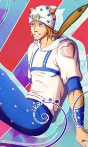 第七部JOJO的奇妙冒险飙马野郎男主角乔尼·乔斯达手机壁纸图片（3）