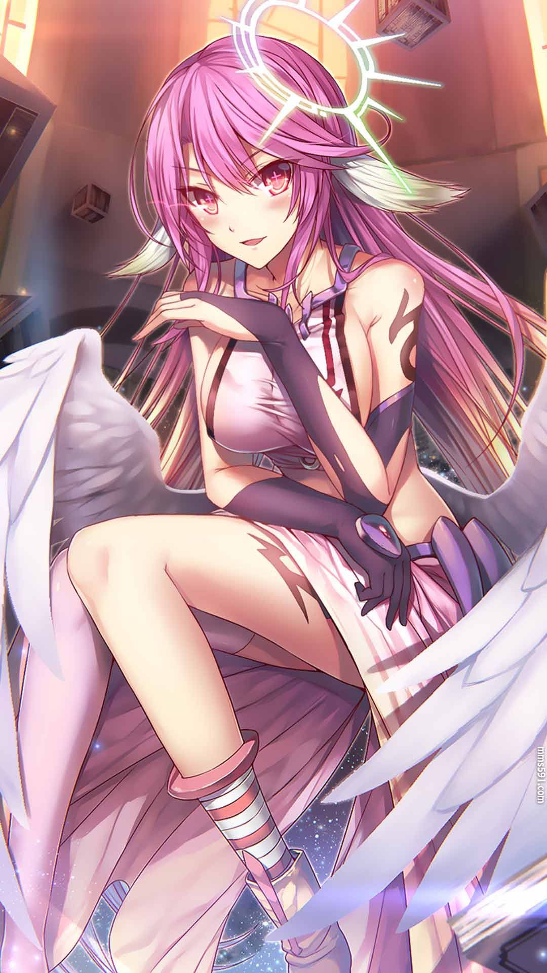 NO GAME NO LIFE游戏人生天翼种少女弑神兵器吉普莉尔手机壁纸图片（3）