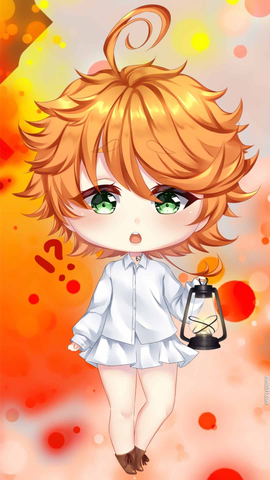 约定的梦幻岛女主角触角艾玛短发手机壁纸图片集（6）