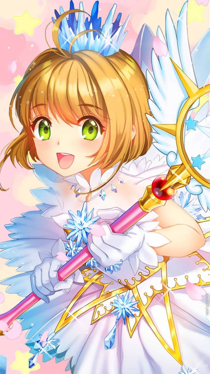 魔卡少女樱女主角小樱库洛魔法使木之本樱手机壁纸竖屏图片集