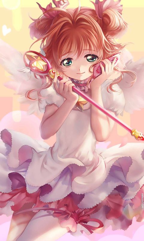 魔卡少女樱女主角小樱库洛魔法使木之本樱手机壁纸竖屏图片集（9）