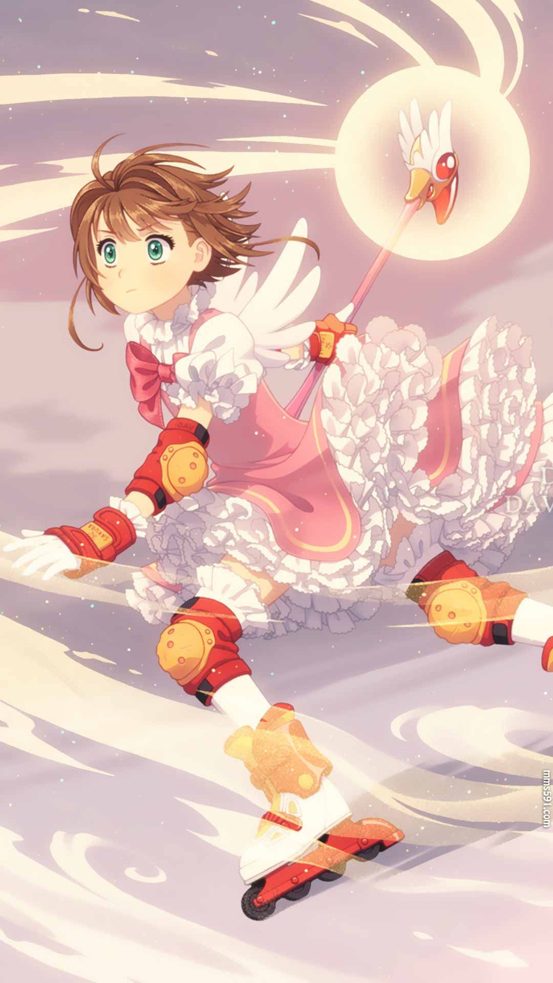魔卡少女樱女主角小樱库洛魔法使木之本樱手机壁纸竖屏图片集（7）