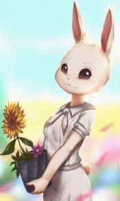 动物狂想曲女主角迷你兔子春哈鲁Haru的手机壁纸图片（4）