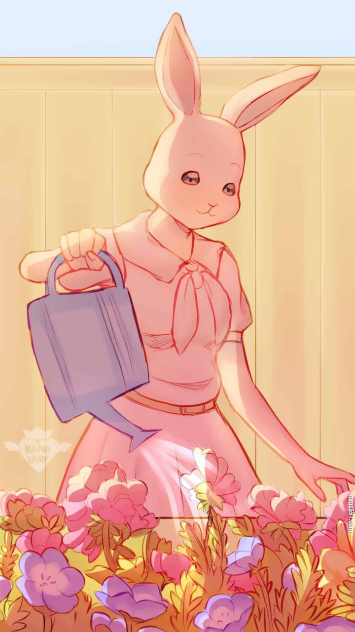 动物狂想曲女主角迷你兔子春哈鲁Haru的手机壁纸图片（6）
