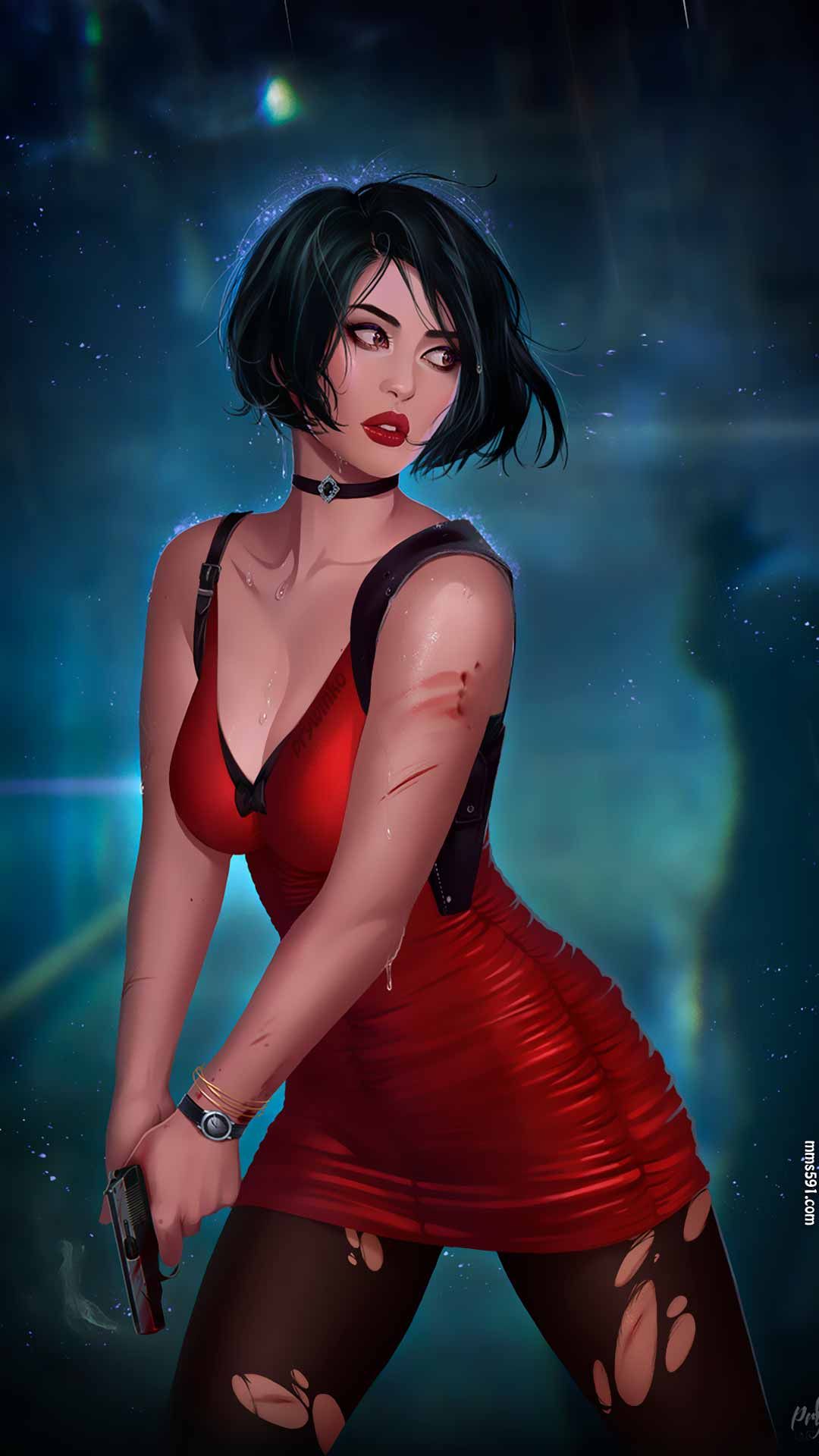 生化危机短发美女艾达·王Ada Wong高清手机壁纸图片集（4）