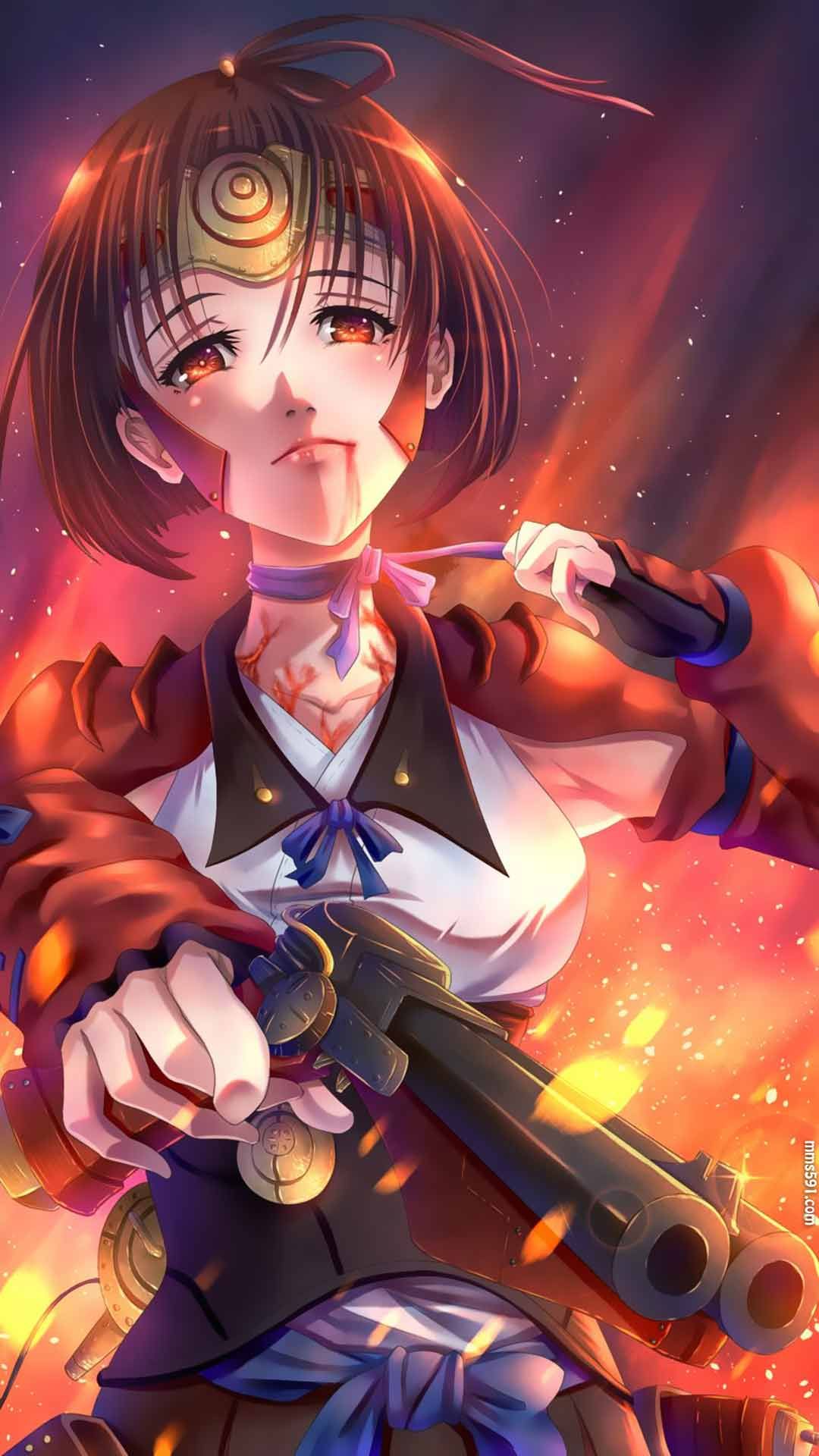 甲铁城的卡巴内瑞女主角短发美少女无名mumei手机壁纸图片（3）