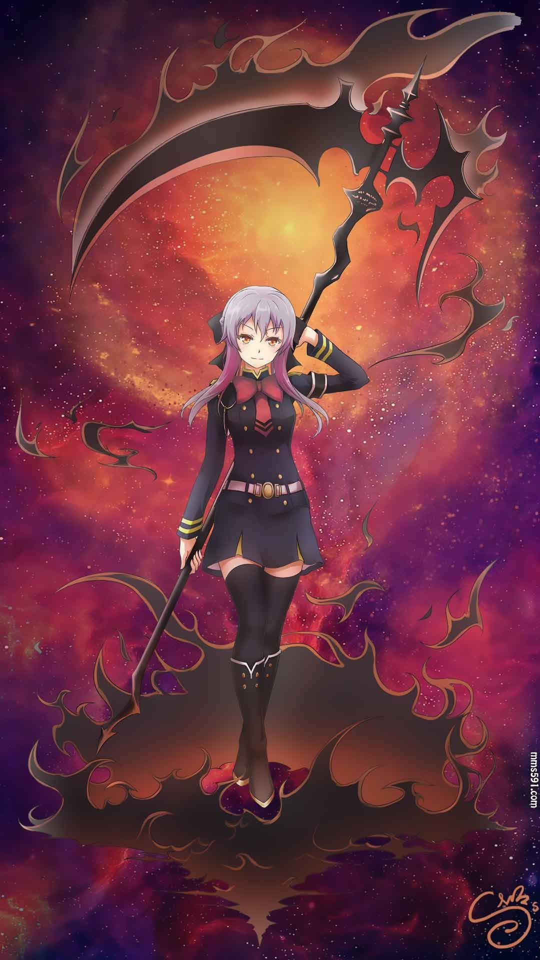 终结的炽天使女主角真祖柊筱娅Hiiragi Shinoa手机壁纸图片集（3）