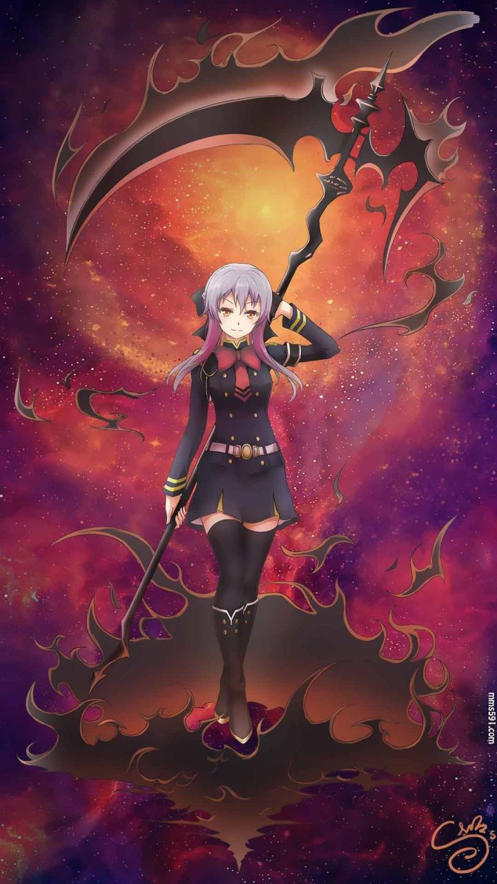 终结的炽天使女主角真祖柊筱娅Hiiragi Shinoa手机壁纸图片集（3）