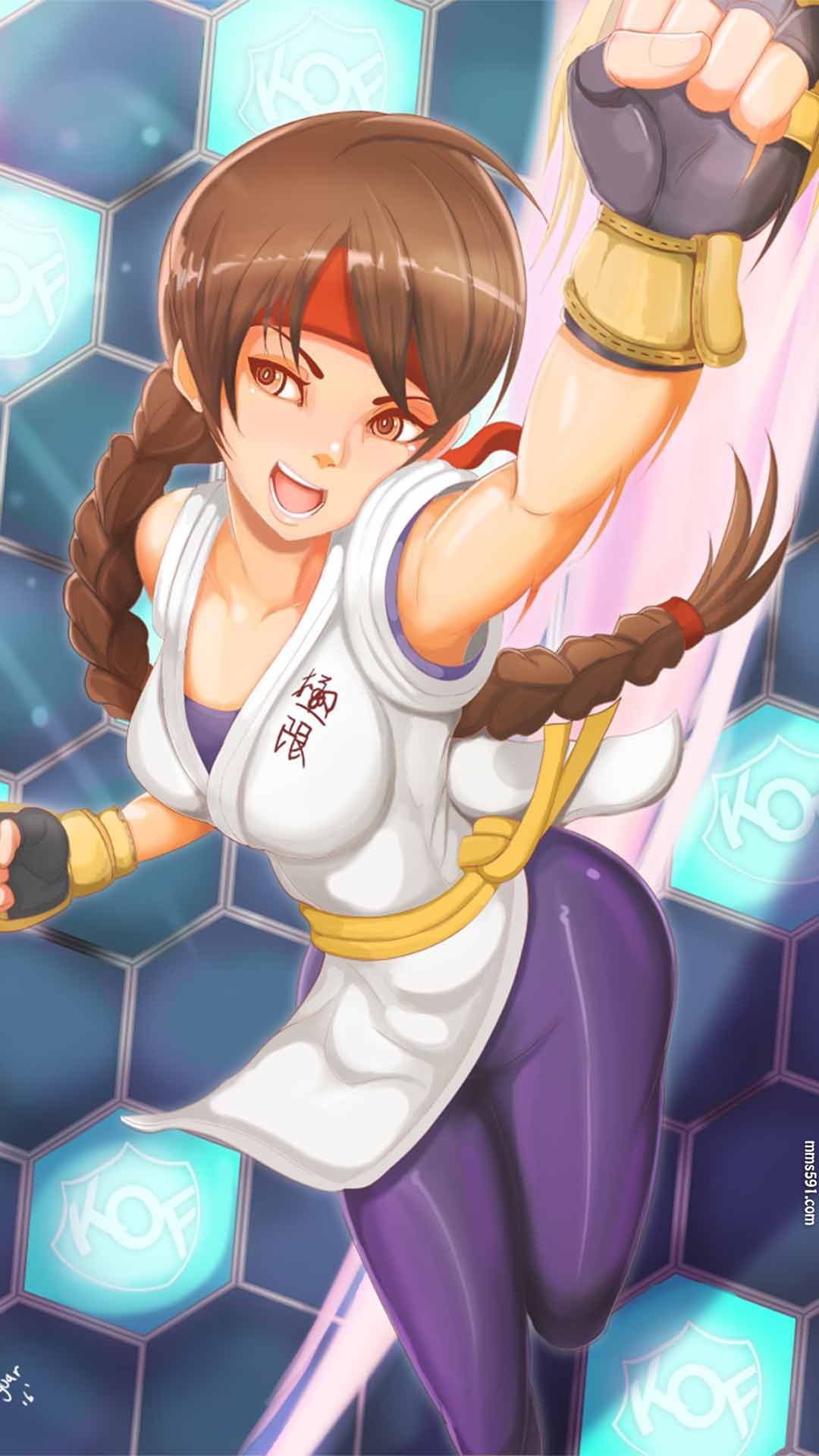 拳皇辫子美女坂崎百合由莉Yuri Sakazaki手机壁纸图片高清1080（3）