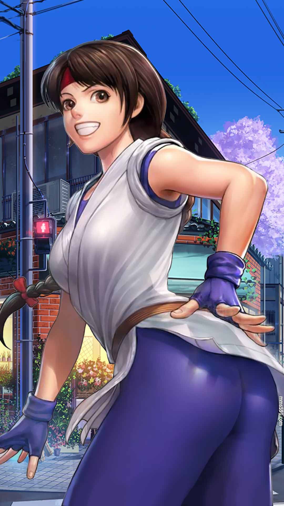 拳皇辫子美女坂崎百合由莉Yuri Sakazaki手机壁纸图片高清1080（6）