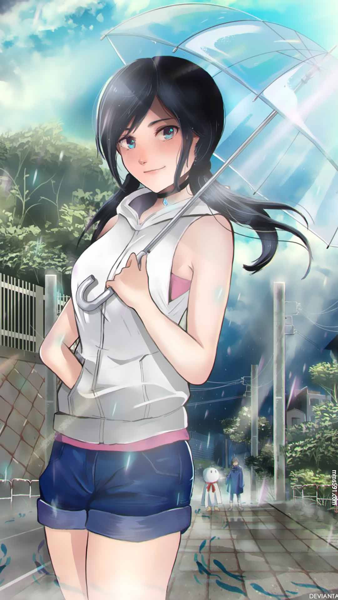 天气之子女主角晴女天野阳菜Amano Hina手机壁纸图片集（4）