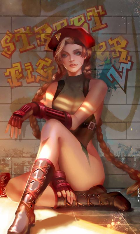 街头霸王嘉米·怀特Cammy White红贝雷帽金辫子性感手机壁纸图片（4）