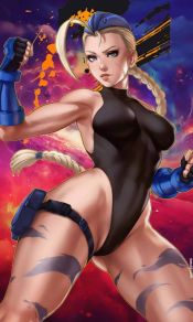 街头霸王嘉米·怀特Cammy White红贝雷帽金辫子性感手机壁纸图片（9）