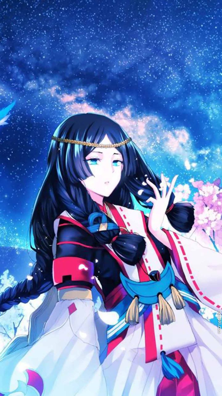 阴阳师美女人物八百比丘尼手机壁纸图片1080P（4）