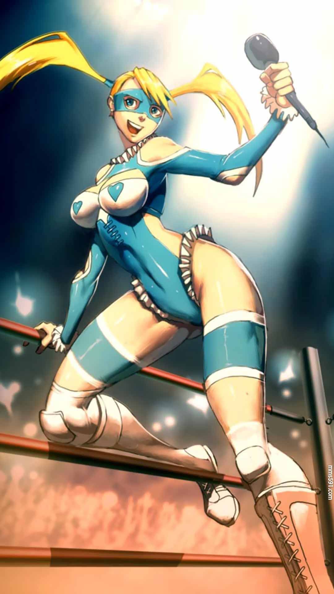 街头霸王女摔跤手彩虹七川美华Nanakawa Mika手机壁纸图片（4）