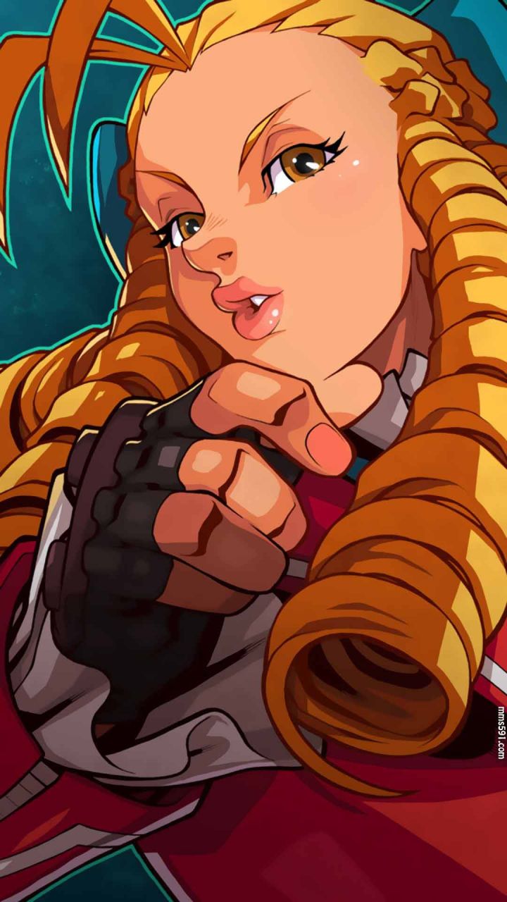 街头霸王卷发妹神月卡琳Karin手机壁纸图片（3）