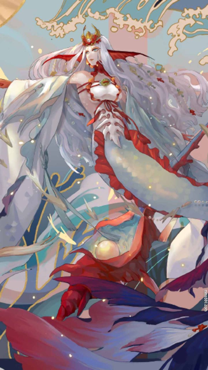 阴阳师人鱼公主SSR式神千姬手机壁纸图片（2）