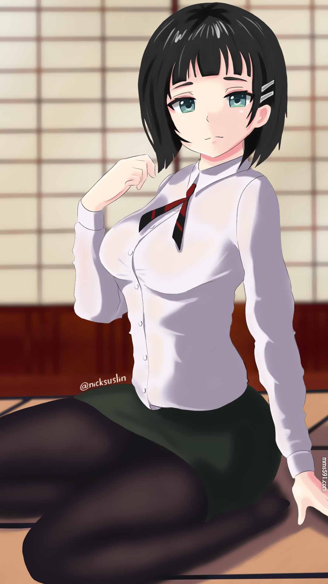 刀剑神域桐人表妹桐谷直叶Kirigaya Suguha高清手机壁纸图片（3）