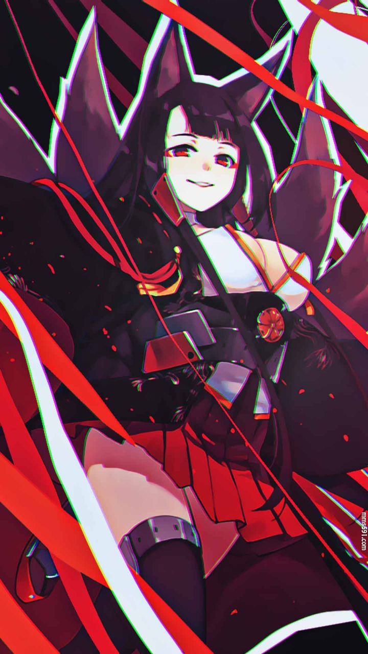 碧蓝航线航空母舰赤城Akagi用弓的长耳朵美少女手机壁纸图片（6）