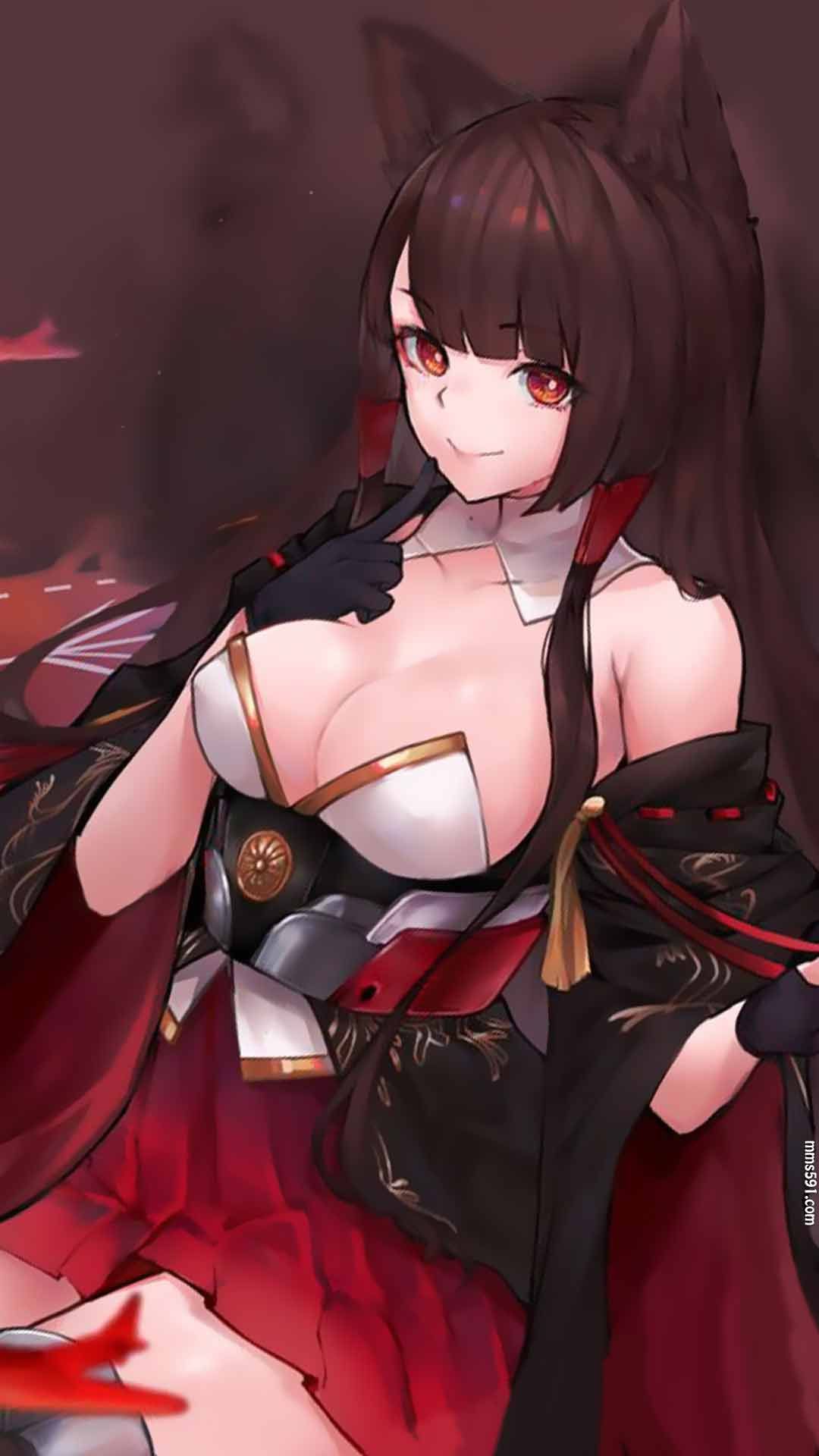 碧蓝航线航空母舰赤城Akagi用弓的长耳朵美少女手机壁纸图片（7）