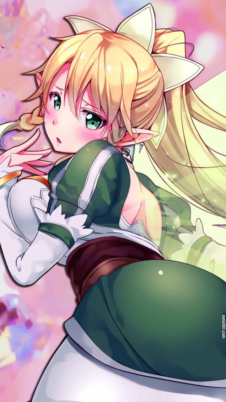 刀剑神域舞刀的绿衣少女莉法内衣性感手机壁纸高清图片集（7）