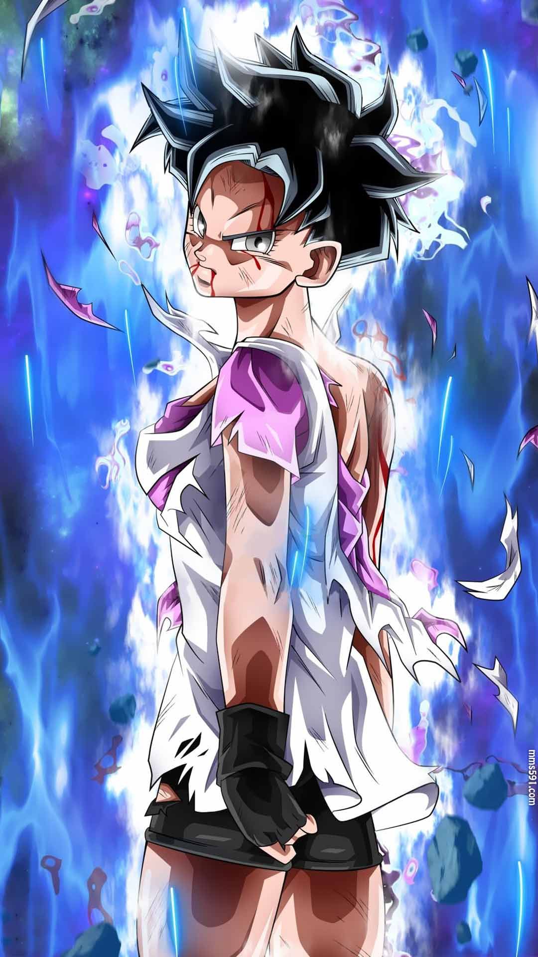 撒旦的女儿碧儿，七龙珠两个辫子的比迪丽Videl手机壁纸图片（2）