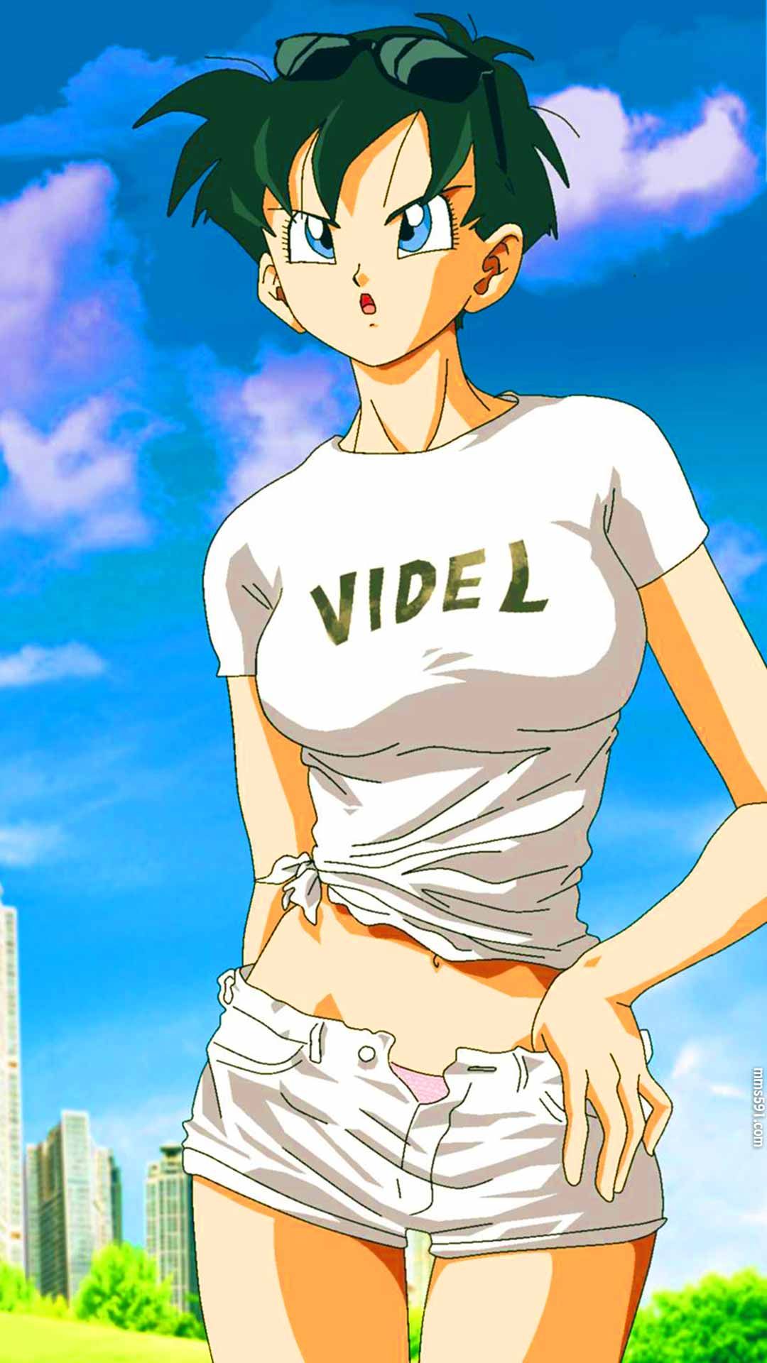 撒旦的女儿碧儿，七龙珠两个辫子的比迪丽Videl手机壁纸图片（6）
