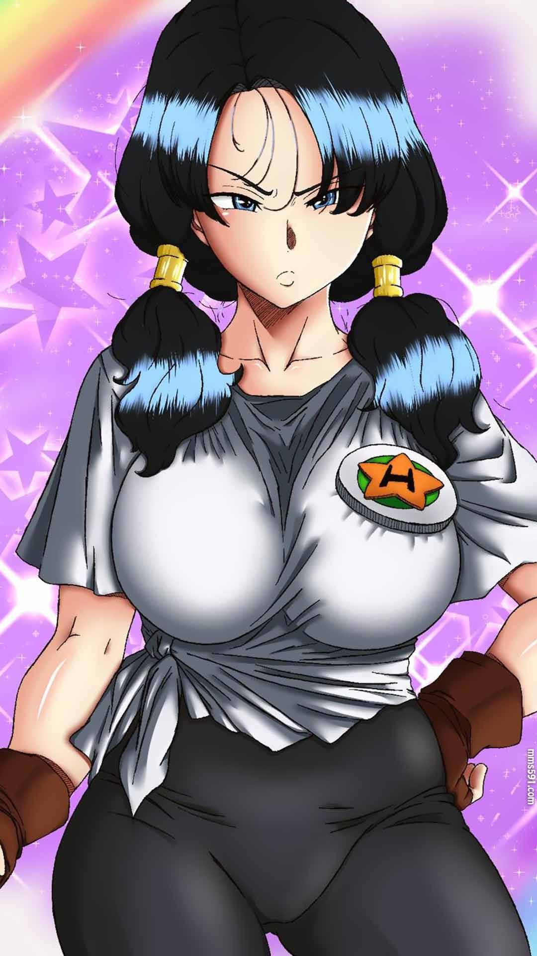 撒旦的女儿碧儿，七龙珠两个辫子的比迪丽Videl手机壁纸图片（7）