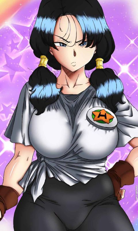 撒旦的女儿碧儿，七龙珠两个辫子的比迪丽Videl手机壁纸图片（7）