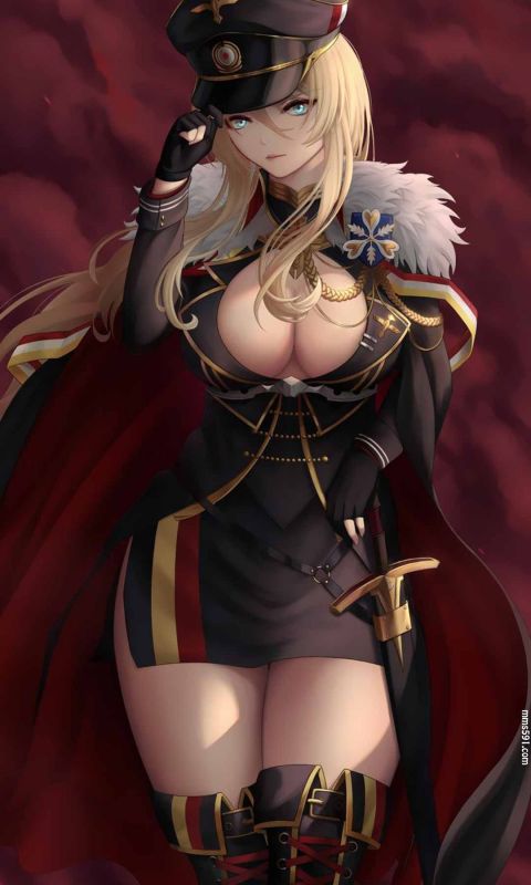 碧蓝航线大长腿铁血舰娘俾斯麦Bismark手机壁纸图片汇总（2）