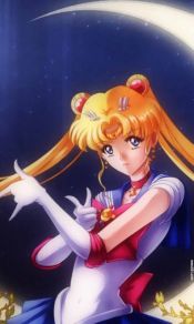 变身水兵月，美少女战士女主角月野兔Sailor Moon超美手机壁纸图片（2）