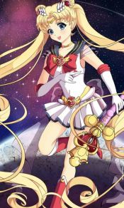 变身水兵月，美少女战士女主角月野兔Sailor Moon超美手机壁纸图片（3）