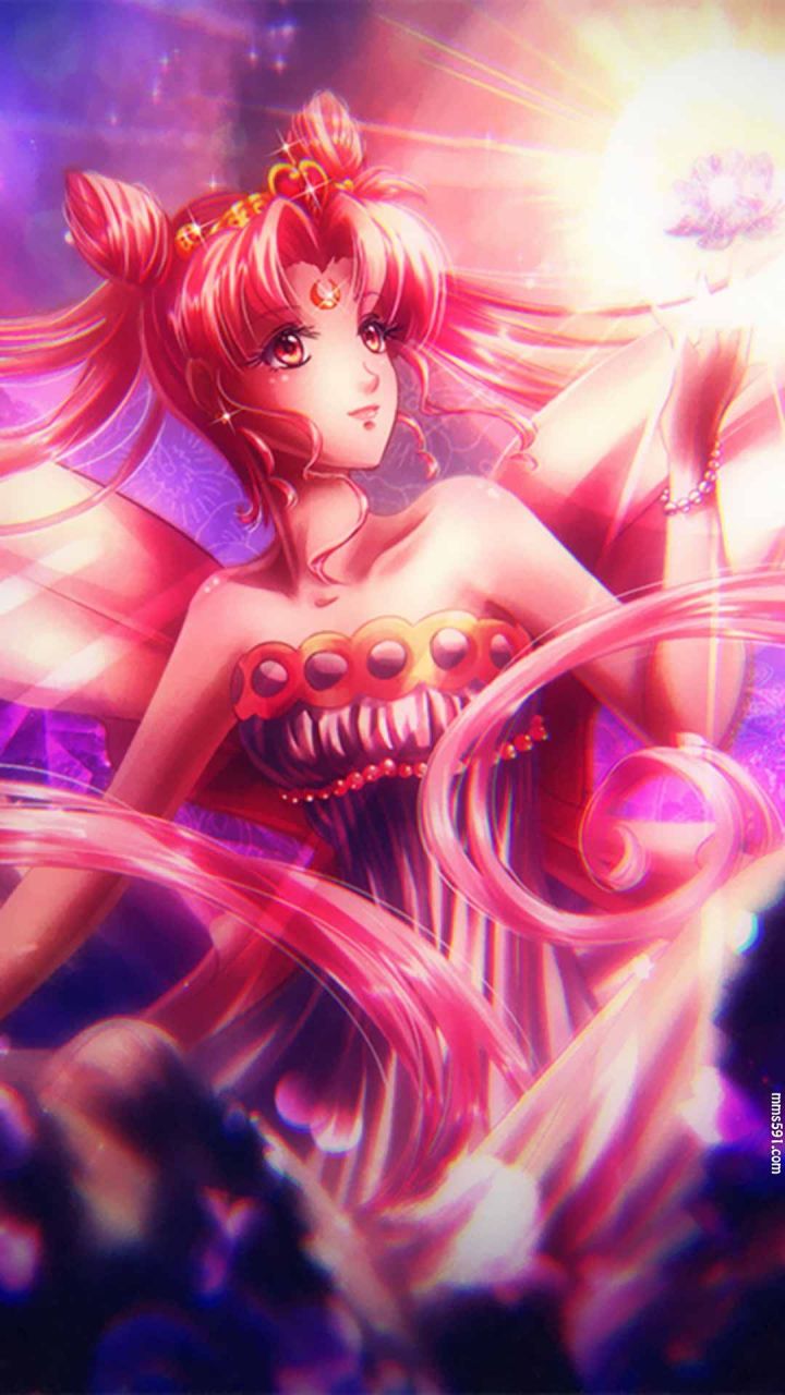 变身水兵月，美少女战士女主角月野兔Sailor Moon超美手机壁纸图片（9）