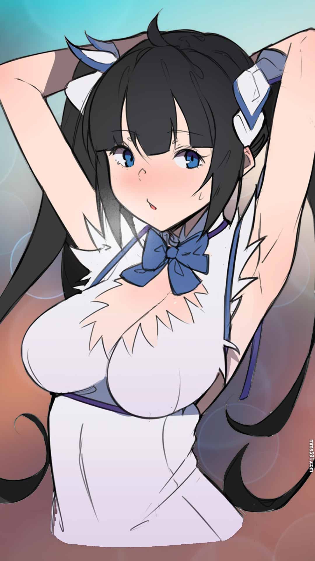 在地下城寻求邂逅是否搞错了什么女主角赫斯缇亚双马尾手机壁纸图片（6）