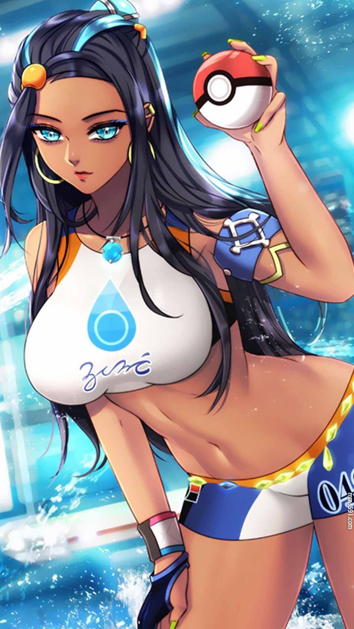 宝可梦美女，神奇宝贝道馆馆主露璃娜Nessa高清1080手机壁纸图片集（4）