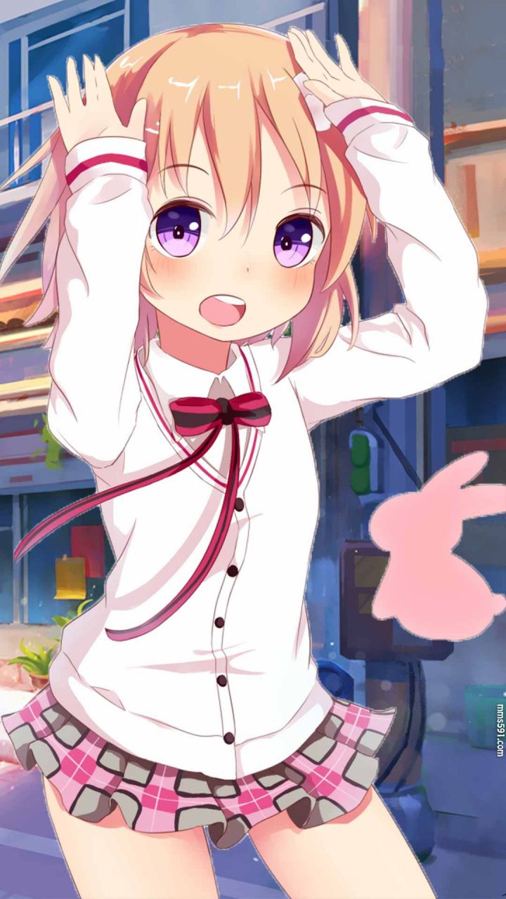 请问您今天要来点兔子吗女主角保登心爱Hoto Kokoa手机壁纸图片（2）